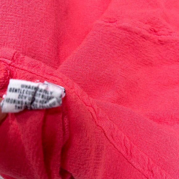 Gauzey Women's V-Neck Sleeveless Asymmetric V. Joyce Dress Pink Size Large New - Picture 6 of 10